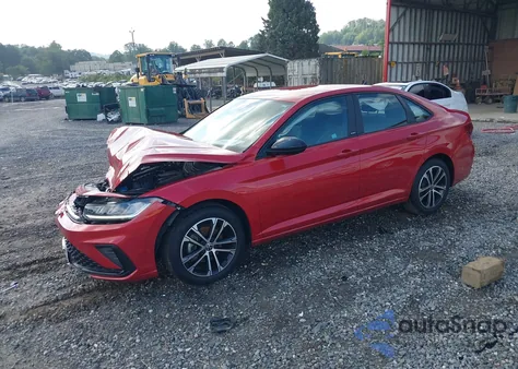 2025 Volkswagen Jetta 1.5T Sport из США, поврежденный, VIN 3VWBX7BU7SM004590